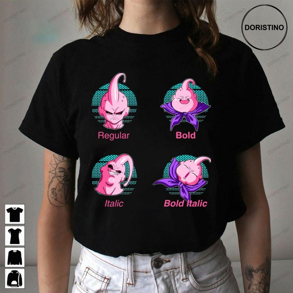 Regular Bold Italic Bold Italic Fat Buu Font Dragon Ball Trending Style